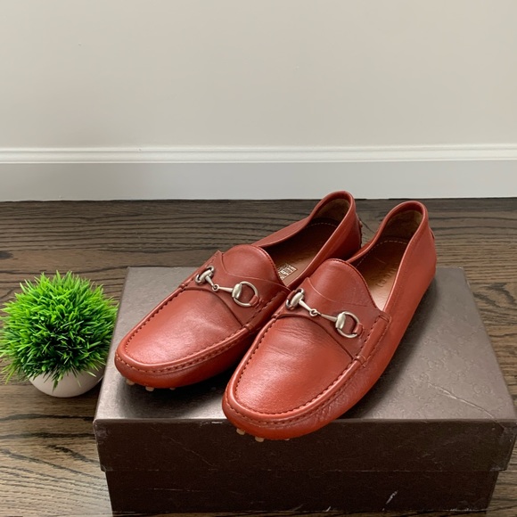 Authentic Moro Soft Deep Paprika Gucci Loafers - Picture 2 of 11